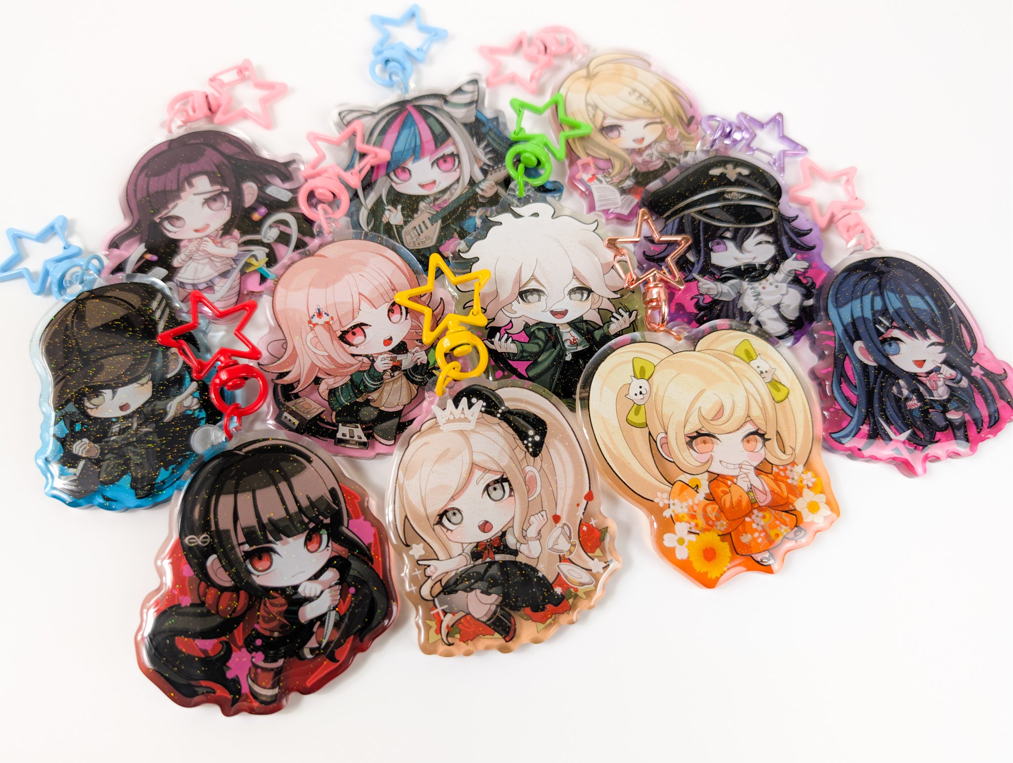 Danganronpa Gradient Keychain Charms (11 options)