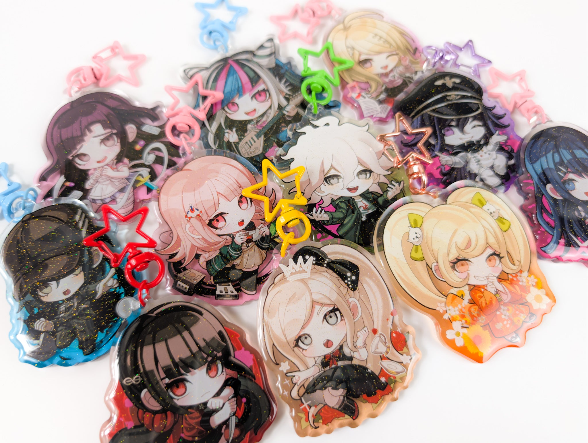Danganronpa Gradient Keychain Charms (11 options)
