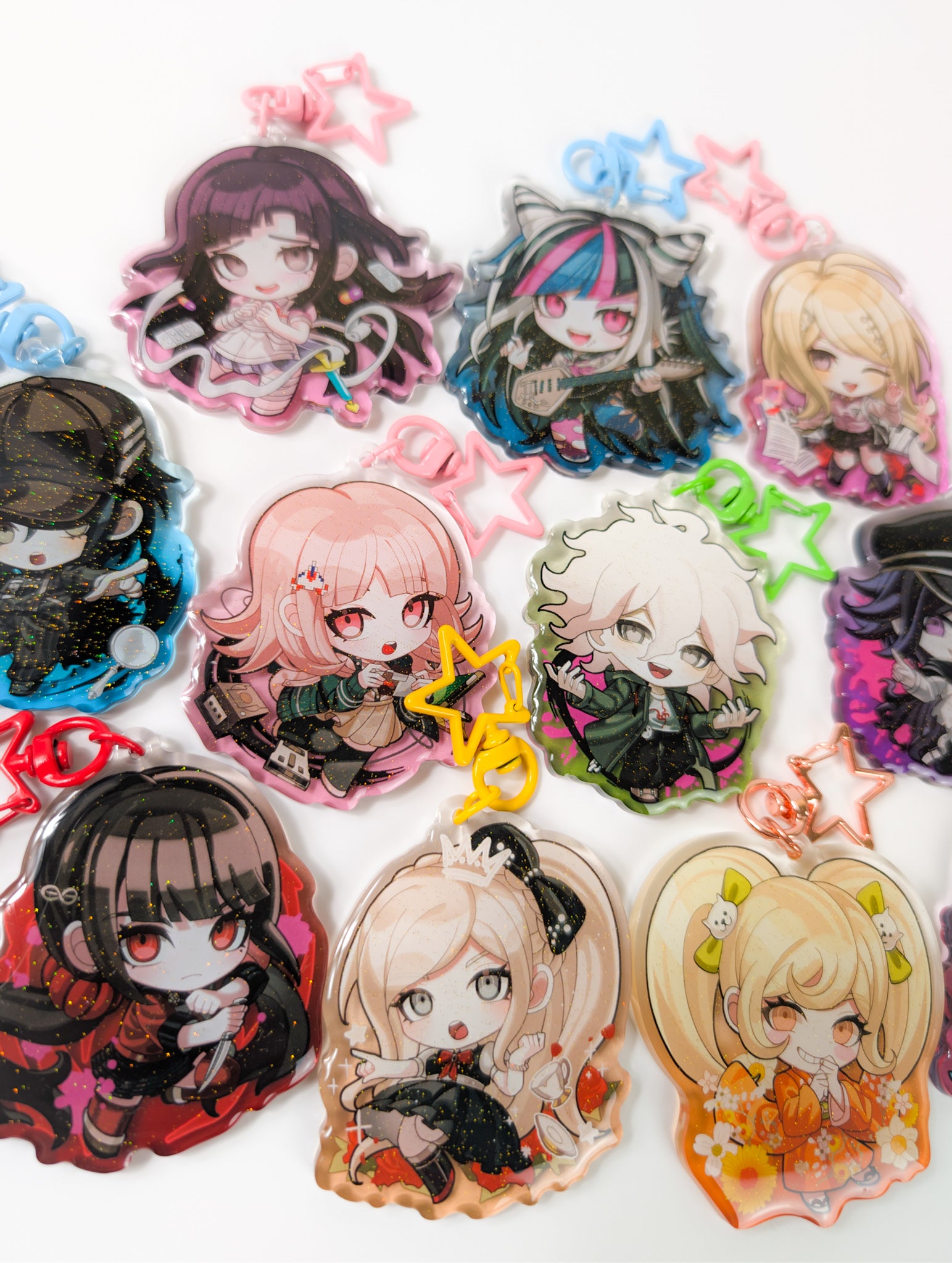 Danganronpa Gradient Keychain Charms (11 options)