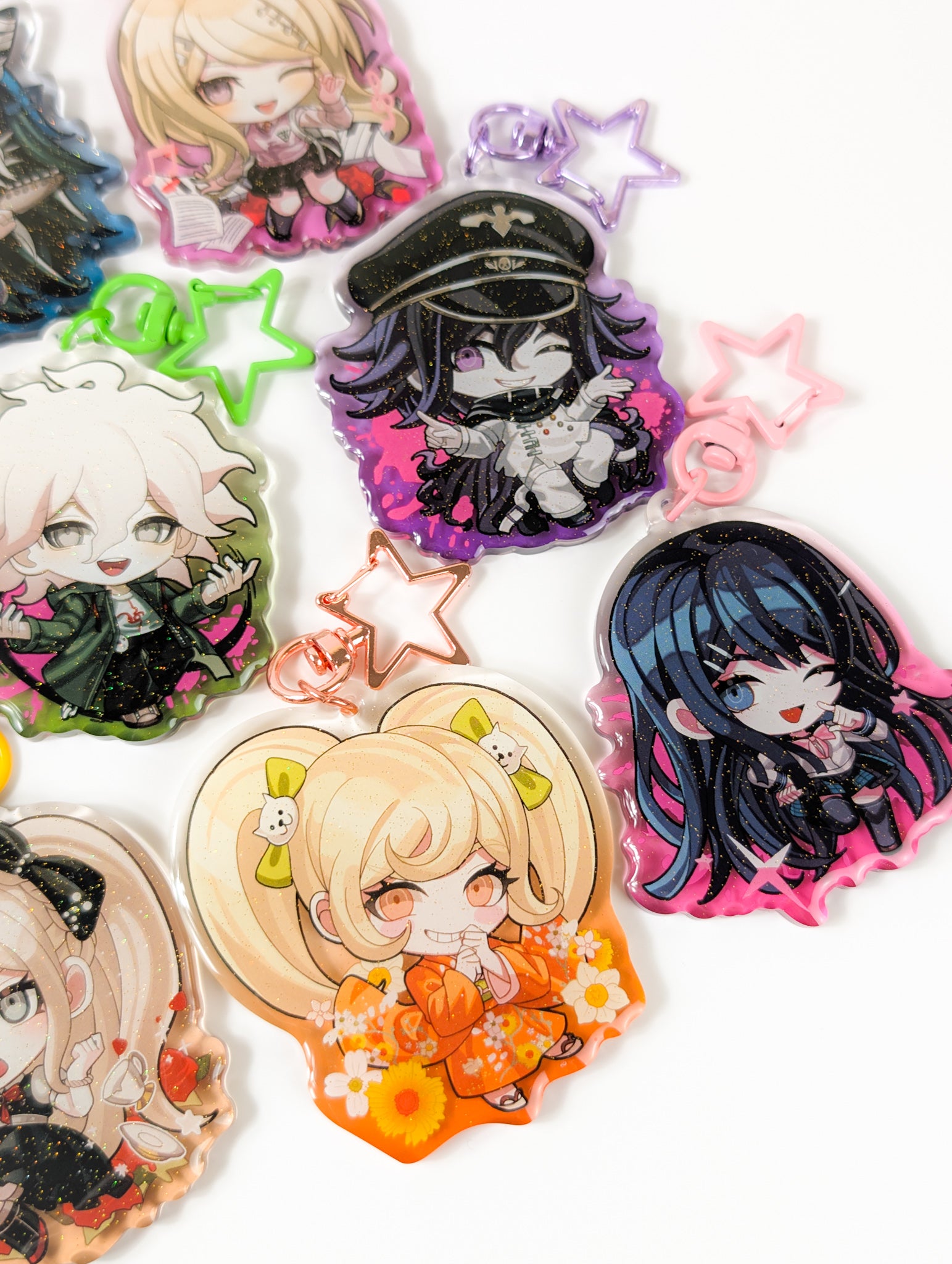 Danganronpa Gradient Keychain Charms (11 options)