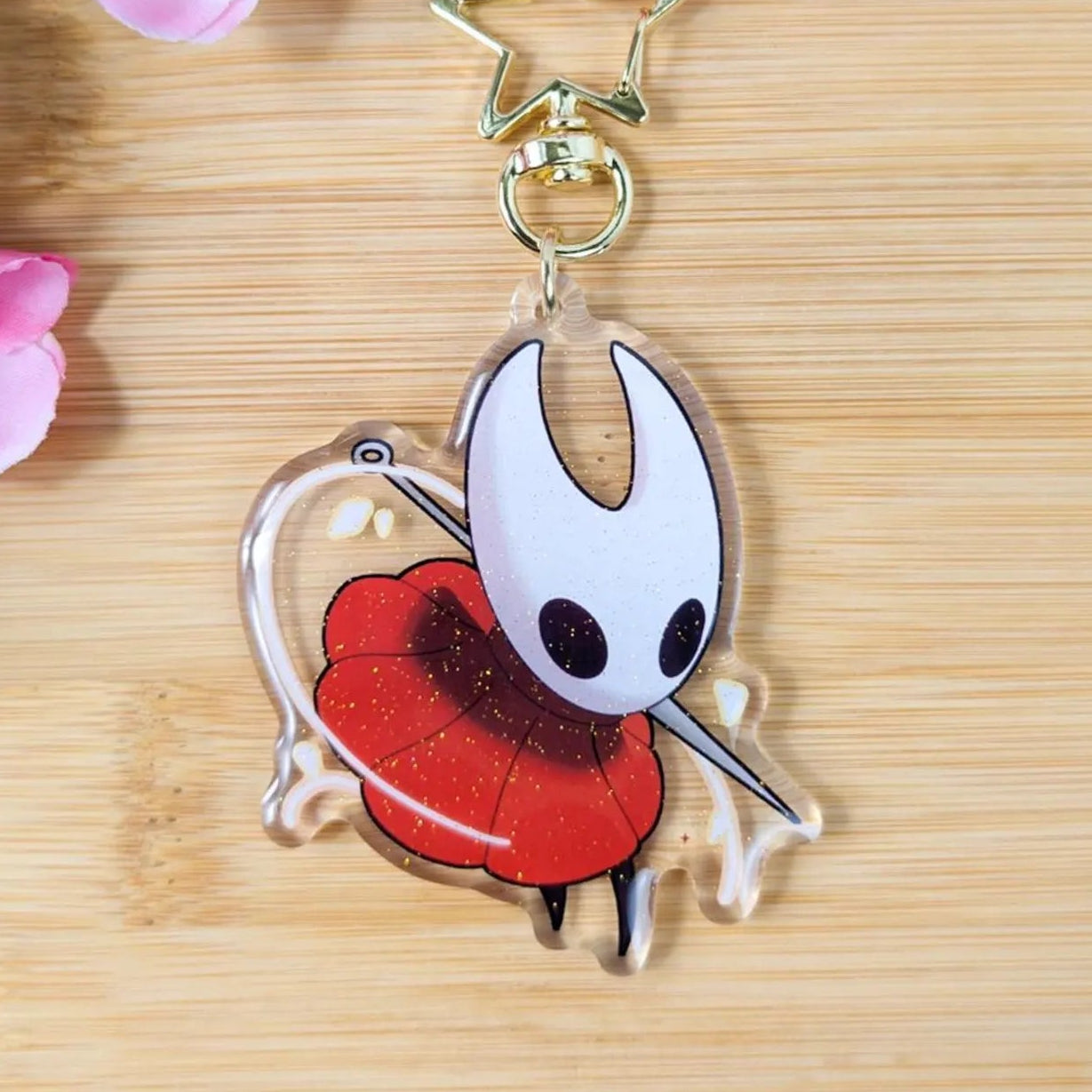Hollow Knight Silksong Hornet Keychain Charm