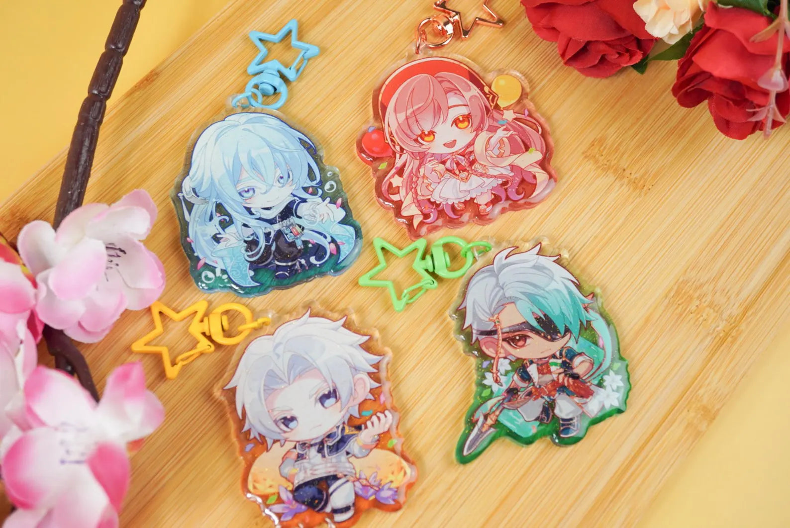 Radiant Tale Gradient Keychain Charm