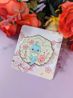 2" Mega Altaria Cherry Blossom Rose Gold Hard Enamel Pin