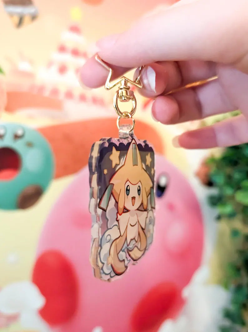 Jirachi Keychain Charm