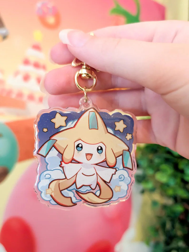 Jirachi Keychain Charm